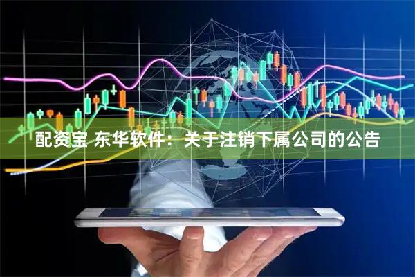 配资宝 东华软件：关于注销下属公司的公告